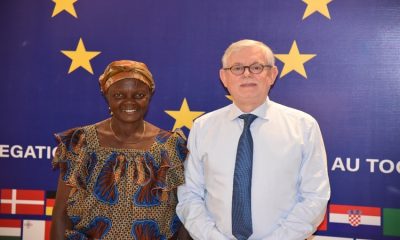 Maman Taméa reçue chaleureusement par l'Ambassadeur de l'UE au Togo