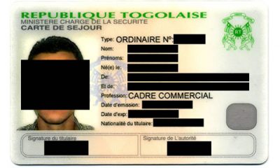 Togo : Voici le délai strict pour l'obtention de la carte de séjour