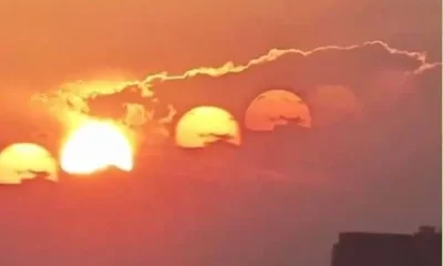 Un phénomène mystérieux : Sept soleils apparents dans le ciel Chinois