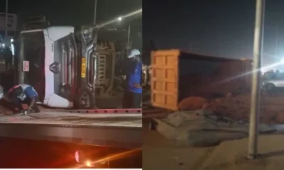 Accident à Adidogomé : Un semi-remorque dérape et provoque le chaos