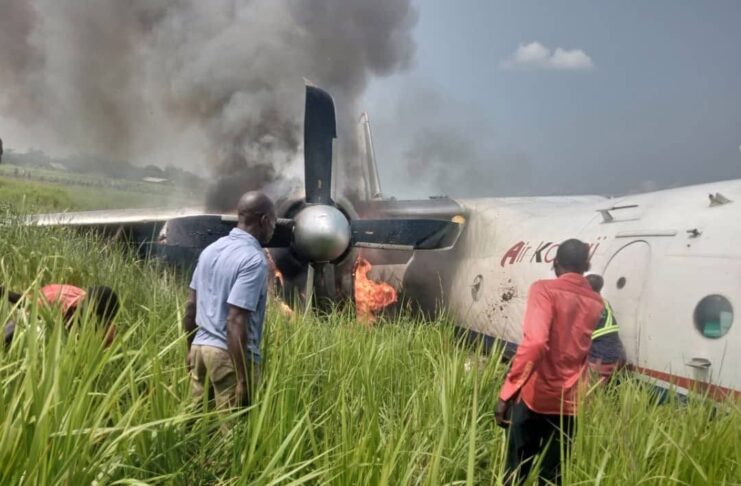 RDC : Catastrophe aérienne à Kongolo, un avion s’écrase lors de l’atterrissage
