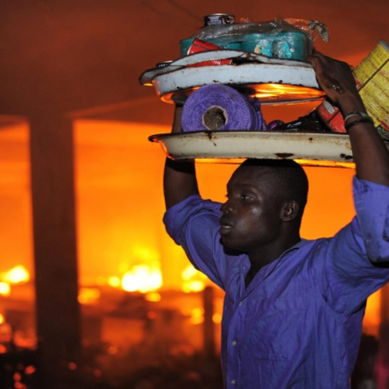 Togo : Un violent incendie cause d'énormes pertes matérielles