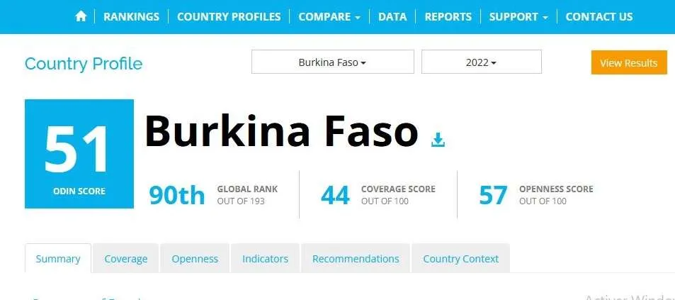 Statistiques : le Burkina Faso, champion ouest-africain de la production et de la diffusion de données