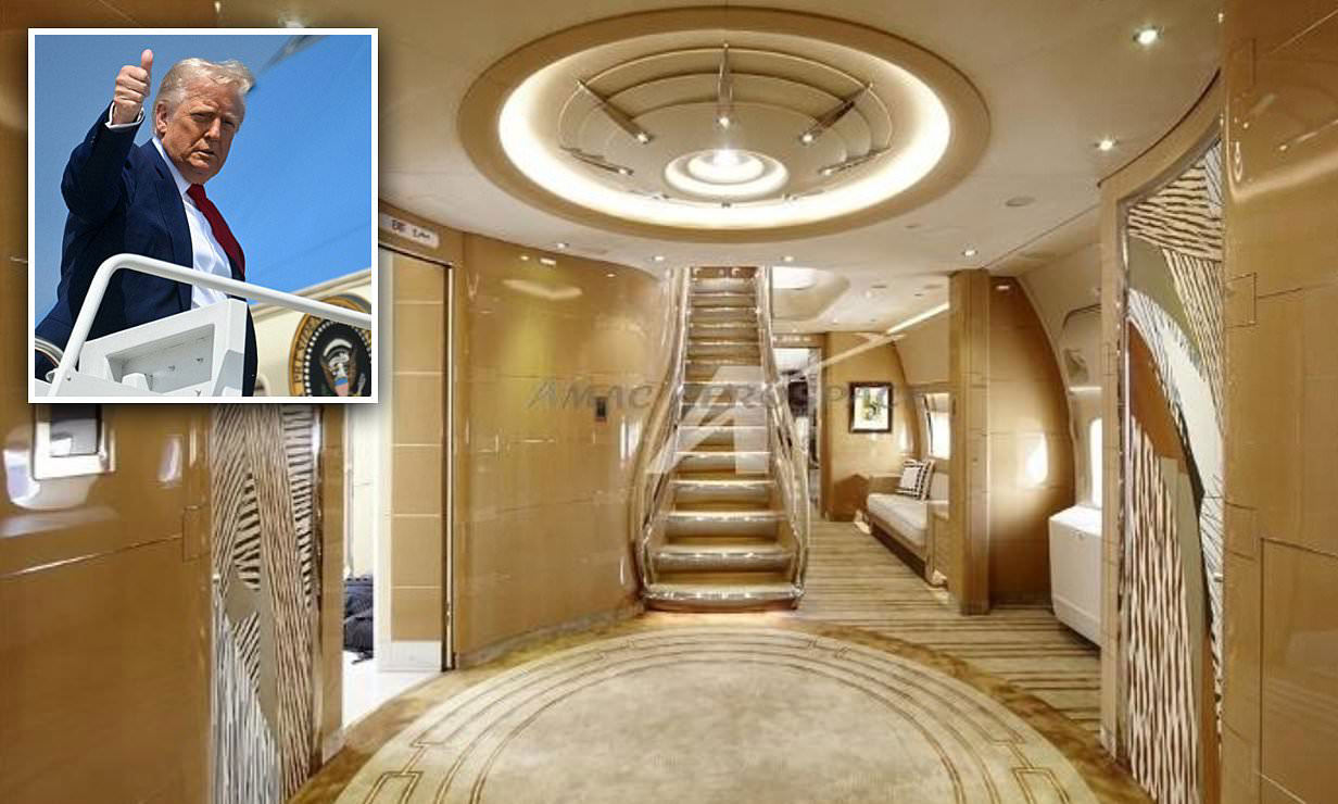 Donald Trump transforme le nouvel Air Force One en un bureau de luxe rempli d’opulence
