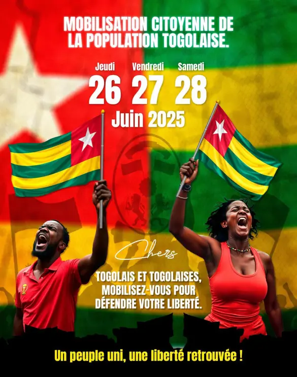 Togo : TPAMC dénonce la dictature togolaise et soutient la manifestation historique du 26 au 28 juin