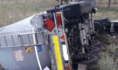 Togo – Drame sur la RN1 à Togblé : Une citerne déraille et sombre dans le fossé central entre les deux voies