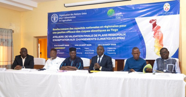 Changement climatique : Le Togo dote chaque région d’un plan de résilience