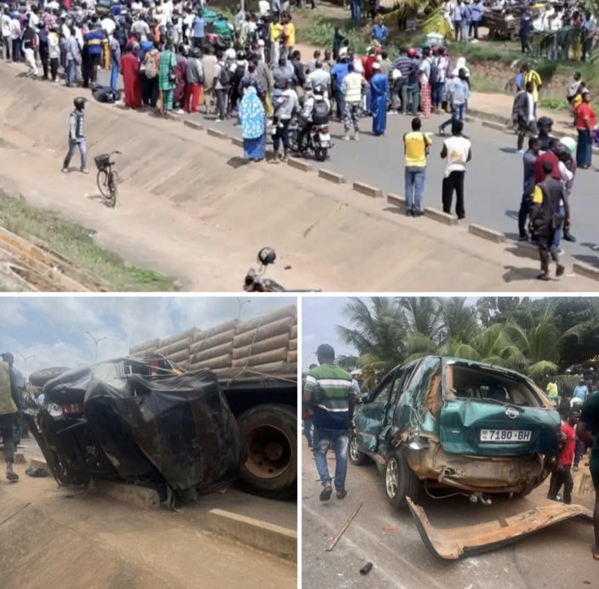 Togo – Drame à l’échangeur d’Agoè : un accident fait plusieurs morts et blessés graves