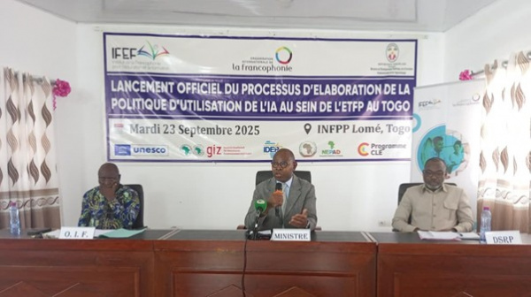 Le Togo prépare l’intégration de l’IA dans l’enseignement technique