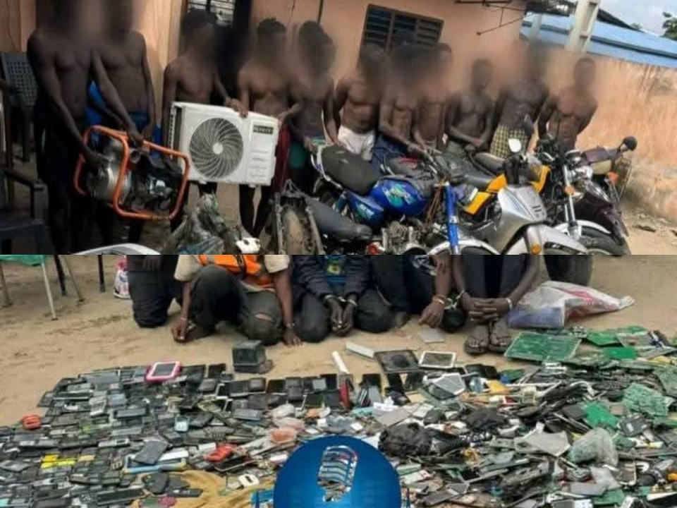 Réseau criminel démantelé : plus de 477 matériels et un pistolet récupérés