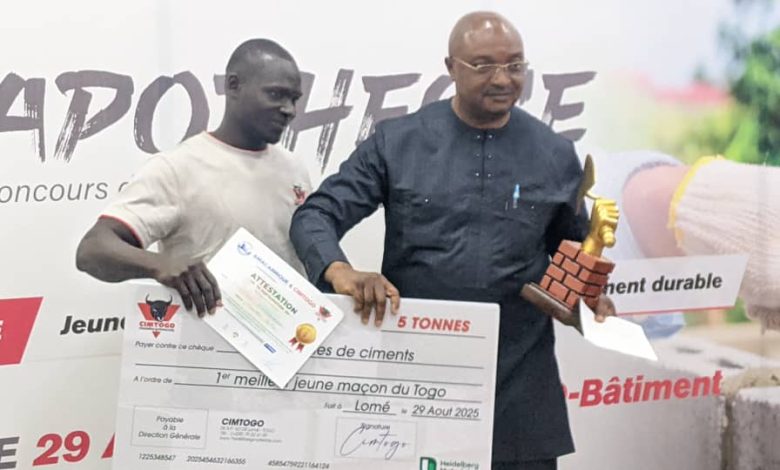Togo : Abdoubassirou Issifou sacré meilleur jeune maçon, mais le secteur du bâtiment reste abandonné