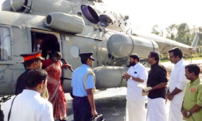 Insolite : Cette présidente évite le pire alors que son hélicoptère s’enfonce dans le béton (Video)