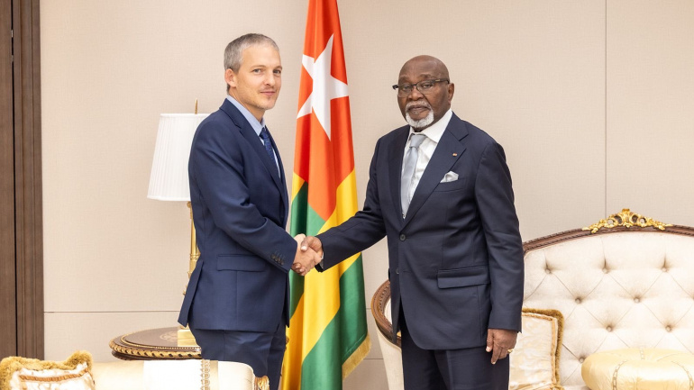 Togo : Jean-Lucien de Tové accueille trois nouveaux ambassadeurs au Palais de la Présidence