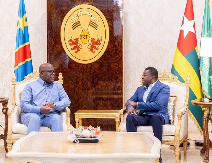 RDC–Togo : Antoine Tshisekedi reçu à Lomé pour des échanges