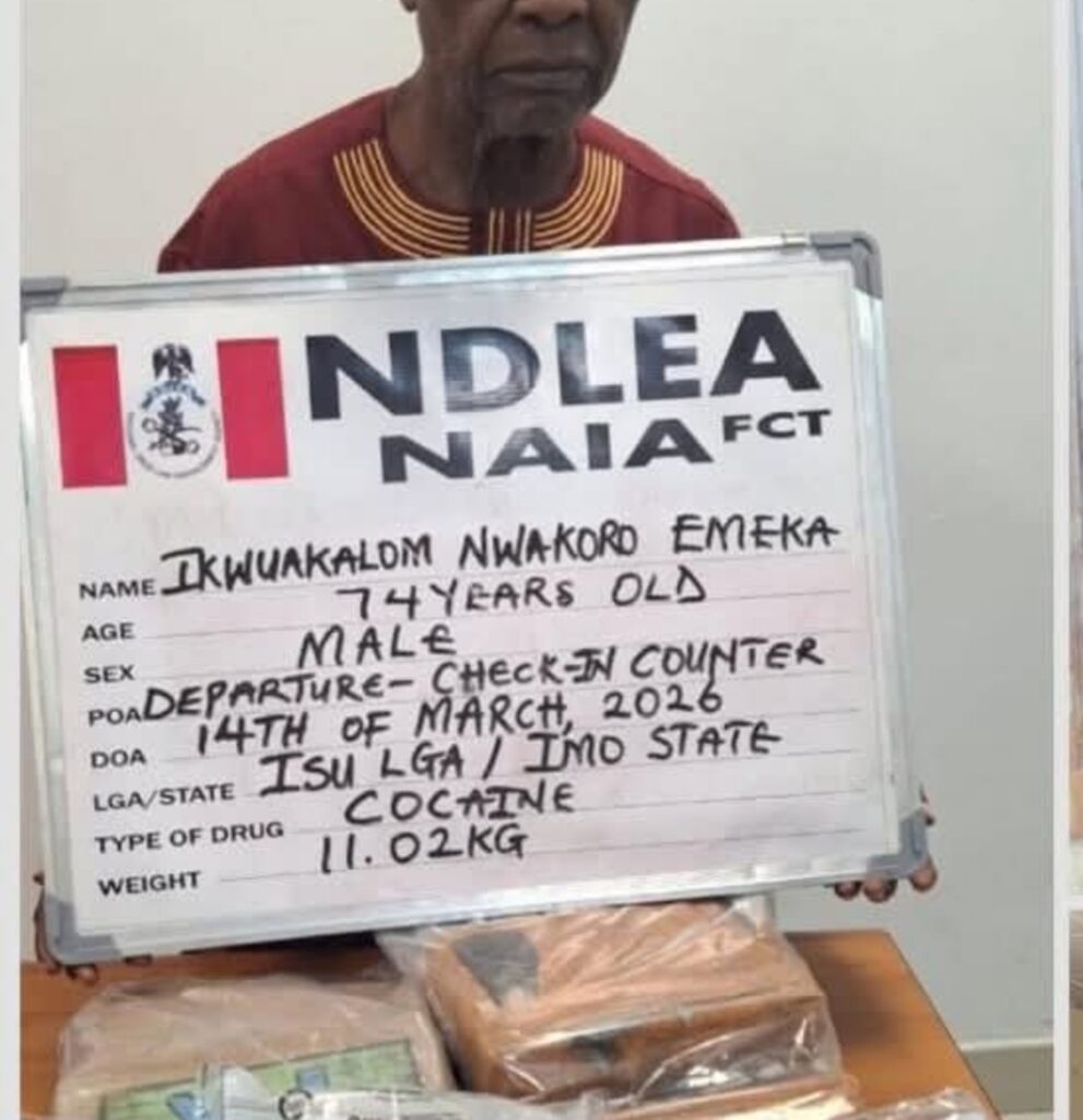 Trafic de drogue au Nigeria : un homme de 74 ans arrêté à l’aéroport d’Abuja