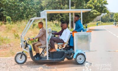 Togo : un étudiant de l’Université de Lomé invente incroyablement un tricycle électrique