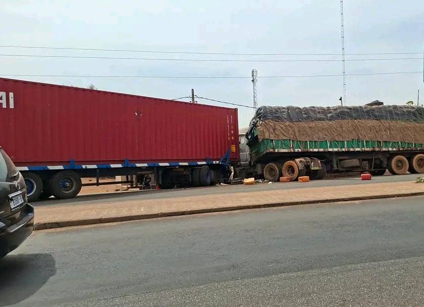 Accident de circulation à Dapaong : 2 camions entrent en collision à Worgou